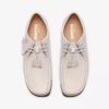 Mens Wallabee White Leather