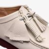 Mens Wallabee White Leather