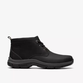Mens Walpath Chukka Black Leather Boots