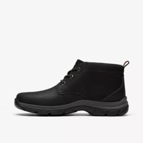 Mens Walpath Chukka Black Leather Boots