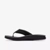 Mens Wesley Surf Black Leather Flip Flop Mens Wesley Surf Black Leather Flip Flop