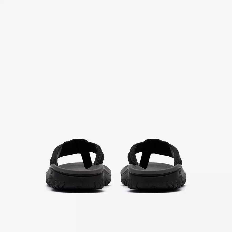 Mens Wesley Surf Black Leather Flip Flop Mens Wesley Surf Black Leather Flip Flop