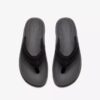 Mens Wesley Surf Black Leather Flip Flop Mens Wesley Surf Black Leather Flip Flop