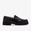 Mens Yukoner Penny Black Leather Loafers Mens Yukoner Penny Black Leather Loafers