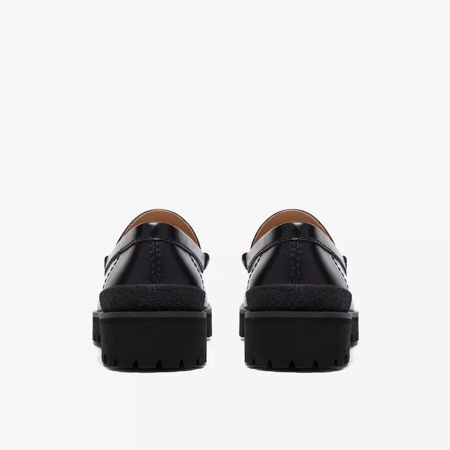 Mens Yukoner Penny Black Leather Loafers Mens Yukoner Penny Black Leather Loafers