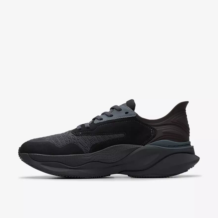 Pace Walk Men’s Black Athleisure Shoes Pace Walk Men’s Black Athleisure Shoes
