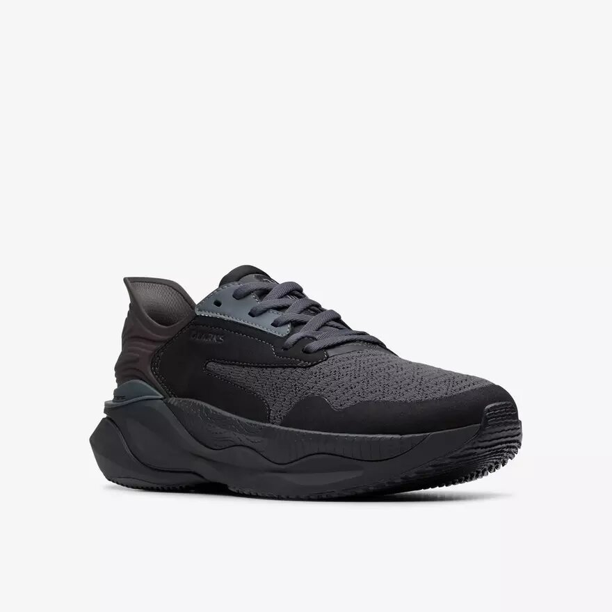 Pace Walk Men’s Black Athleisure Shoes Pace Walk Men’s Black Athleisure Shoes