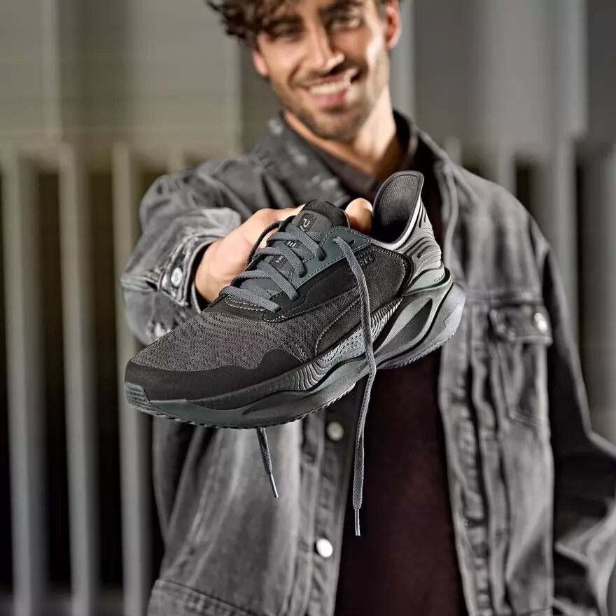 Pace Walk Men’s Black Athleisure Shoes Pace Walk Men’s Black Athleisure Shoes