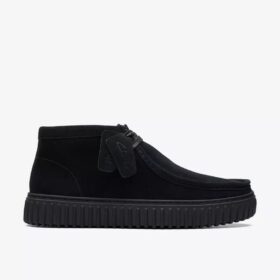 Torhill Hi Black Suede Ankle Boots