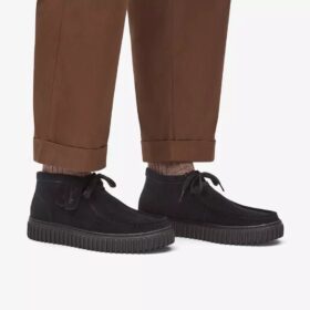 Torhill Hi Black Suede Ankle Boots