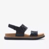 Women’s Arwell Glide Black Combination Flat Sandals Women’s Arwell Glide Black Combination Flat Sandals
