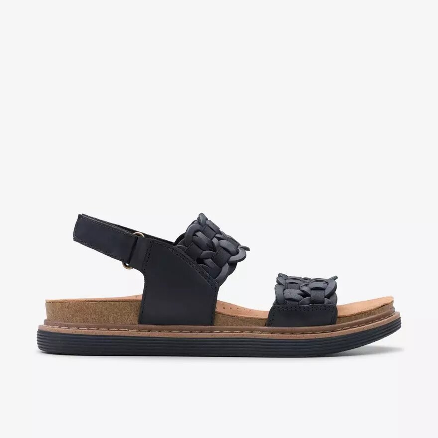 Women’s Arwell Glide Black Combination Flat Sandals Women’s Arwell Glide Black Combination Flat Sandals