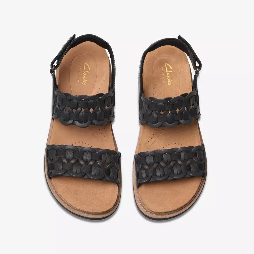 Women’s Arwell Glide Black Combination Flat Sandals Women’s Arwell Glide Black Combination Flat Sandals