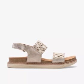 Women’s Arwell Glide Metallic Combination Flat Sandals