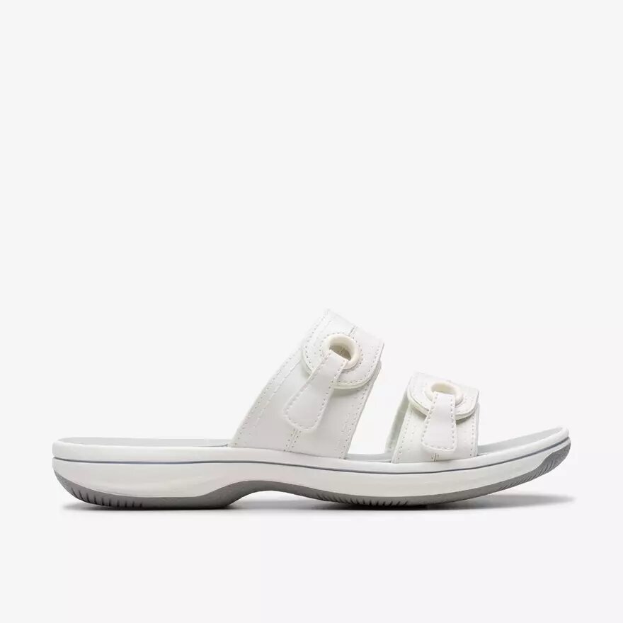 Women’s Breeze Maye White Cloudsteppers™ Slide Sandals Women’s Breeze Maye White Cloudsteppers™ Slide Sandals