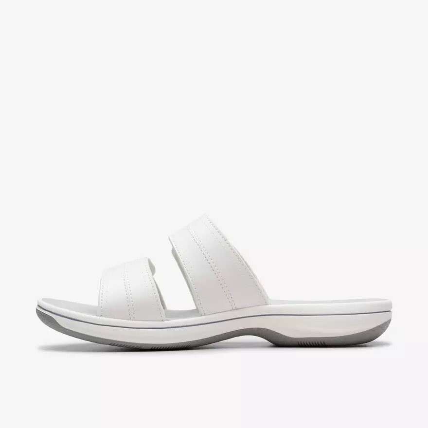 Women’s Breeze Maye White Cloudsteppers™ Slide Sandals Women’s Breeze Maye White Cloudsteppers™ Slide Sandals