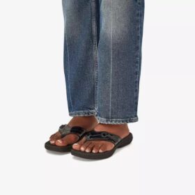 Women’s Breeze Reyna Black Patent Cloudsteppers™ Flip Flops
