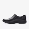 Women’s Carleigh Ray Black Leather Slip Ons Women’s Carleigh Ray Black Leather Slip Ons