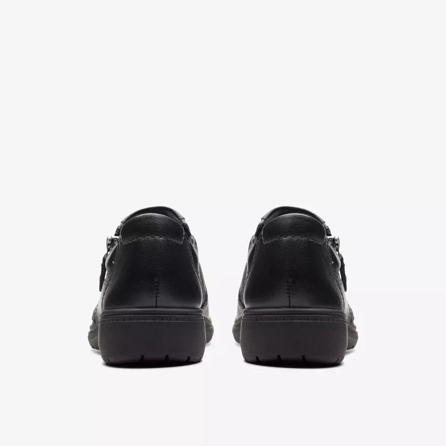 Women’s Carleigh Ray Black Leather Slip Ons Women’s Carleigh Ray Black Leather Slip Ons