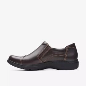 Women’s Carleigh Ray Dark Brown Leather Slip Ons
