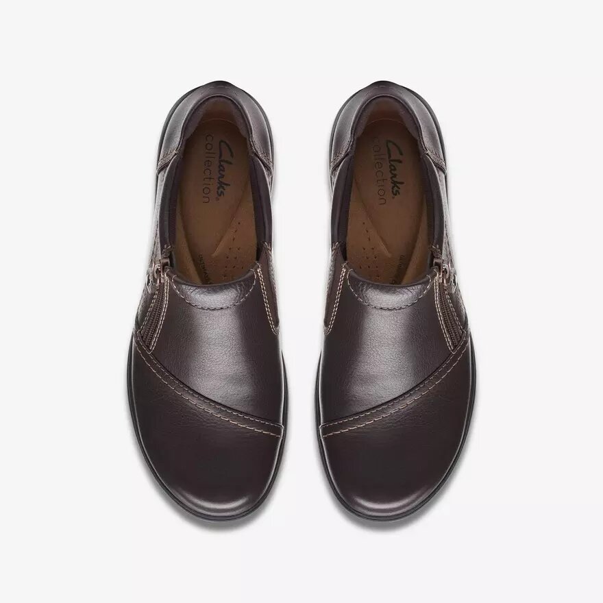 Women’s Carleigh Ray Dark Brown Leather Slip Ons Women’s Carleigh Ray Dark Brown Leather Slip Ons