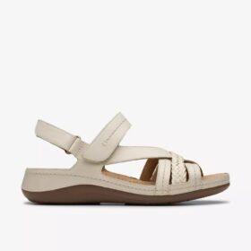 Women’s Cecily Strap Cream Leather Strappy Sandals