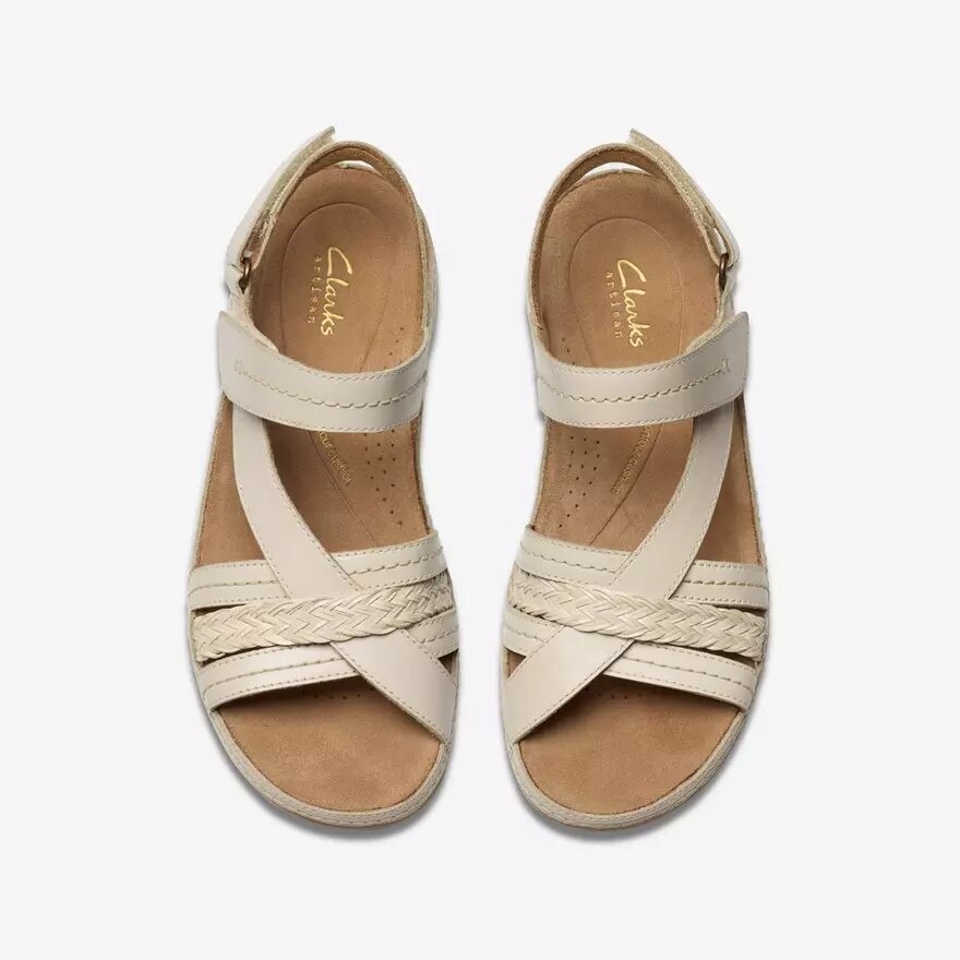 Women’s Cecily Strap Cream Leather Strappy Sandals Women’s Cecily Strap Cream Leather Strappy Sandals