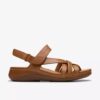 Women’s Cecily Strap Tan Combination Strappy Sandals Women’s Cecily Strap Tan Combination Strappy Sandals