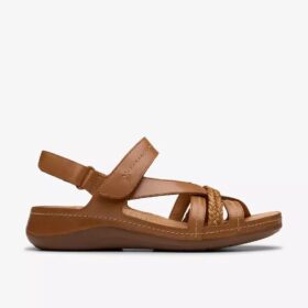 Women’s Cecily Strap Tan Combination Strappy Sandals