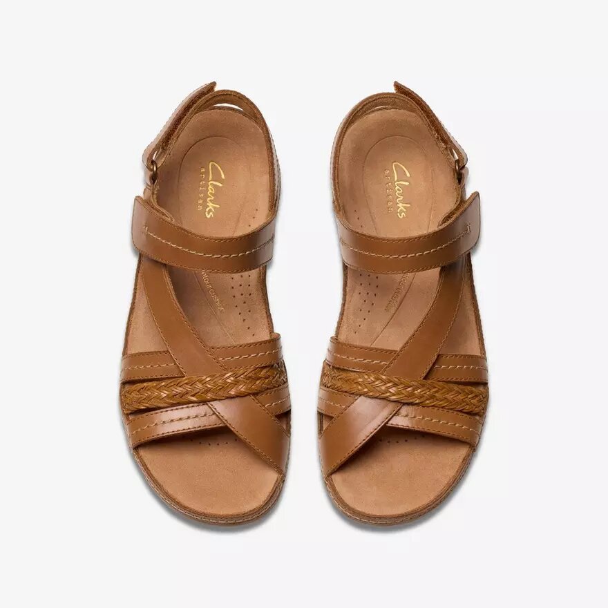 Women’s Cecily Strap Tan Combination Strappy Sandals Women’s Cecily Strap Tan Combination Strappy Sandals