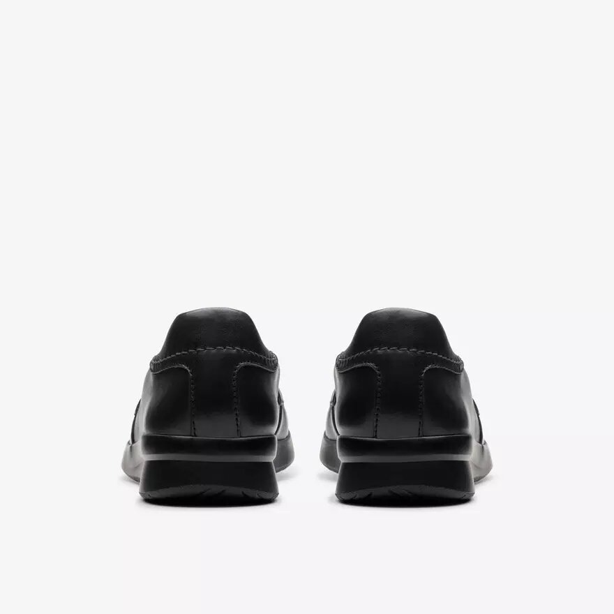 Women’s Ellowyn Penny Black Leather Slip Ons Women’s Ellowyn Penny Black Leather Slip Ons