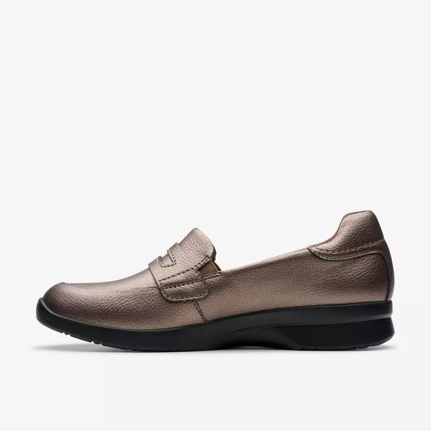 Women’s Ellowyn Penny Bronze Metallic Slip Ons Women’s Ellowyn Penny Bronze Metallic Slip Ons