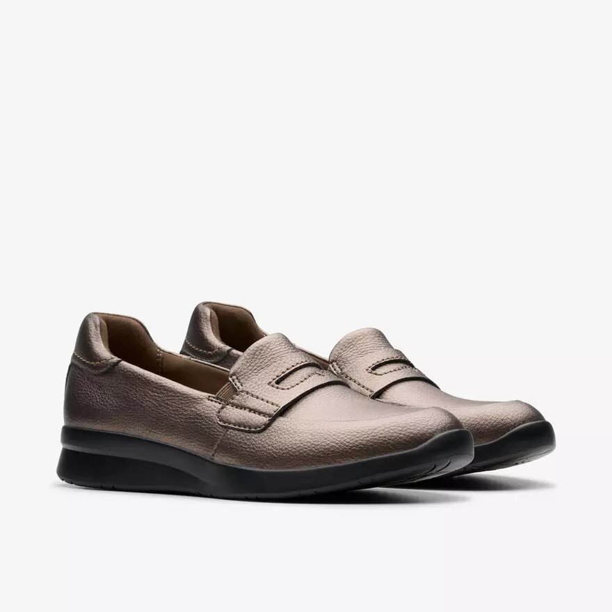 Women’s Ellowyn Penny Bronze Metallic Slip Ons Women’s Ellowyn Penny Bronze Metallic Slip Ons