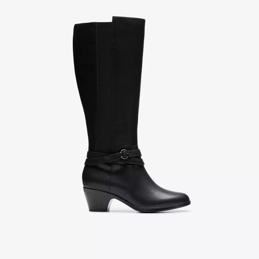 Women’s Emily 2 Dream Black Leather Knee High Boots Women’s Emily 2 Dream Black Leather Knee High Boots