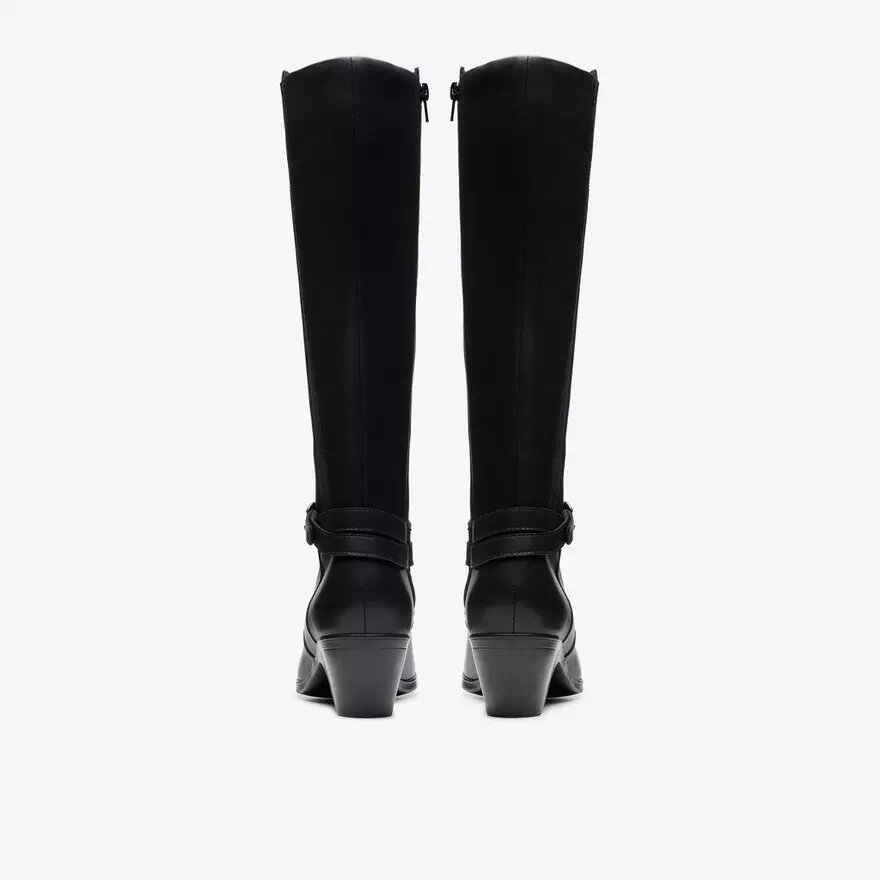 Women’s Emily 2 Dream Black Leather Knee High Boots Women’s Emily 2 Dream Black Leather Knee High Boots
