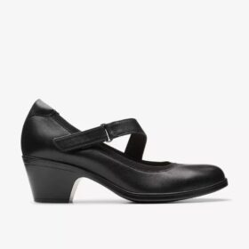 Women’s Emily 2 Mabel Black Leather Mary Jane Shoes