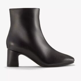 Women’s Fernie Zip Black Leather Ankle Boots