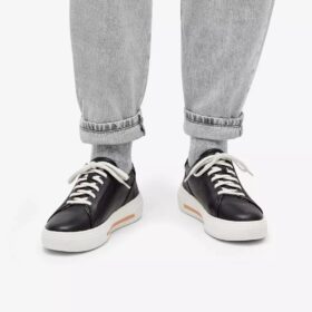 Women’s Hollyhock Walk Black Leather Sneakers