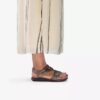 Women’s Kitly Ave Bronze Leather Flat Sandals Women’s Kitly Ave Bronze Leather Flat Sandals