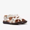 Women’s Kitly Ave off White Leather Flat Sandals Women’s Kitly Ave off White Leather Flat Sandals