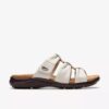 Women’s Kitly Slide Cream Leather Flat Sandals Women’s Kitly Slide Cream Leather Flat Sandals