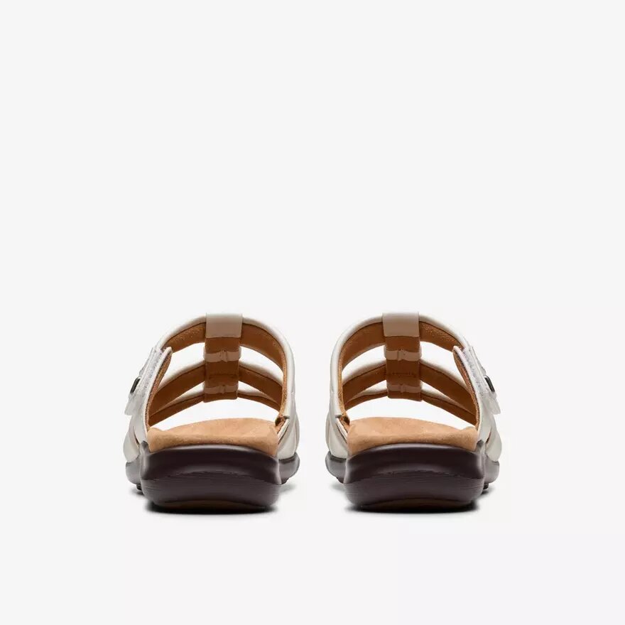 Women’s Kitly Slide Cream Leather Flat Sandals Women’s Kitly Slide Cream Leather Flat Sandals