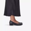 Women’s Krystine May Black Leather Slip Ons Women’s Krystine May Black Leather Slip Ons