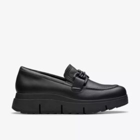 Women’s Loriini Izzy Black Leather Loafers