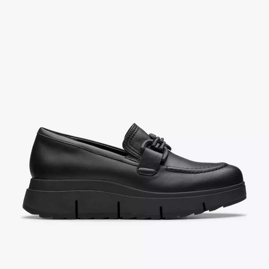 Women’s Loriini Izzy Black Leather Loafers Women’s Loriini Izzy Black Leather Loafers