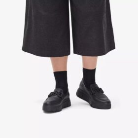 Women’s Loriini Izzy Black Leather Loafers