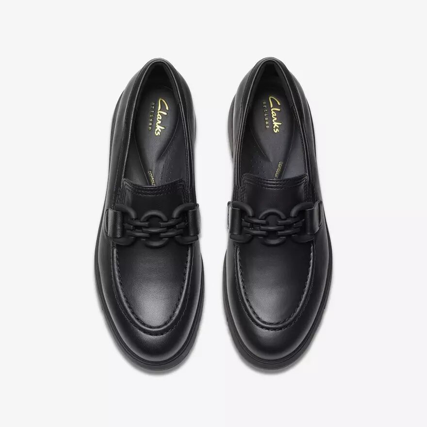 Women’s Loriini Izzy Black Leather Loafers Women’s Loriini Izzy Black Leather Loafers