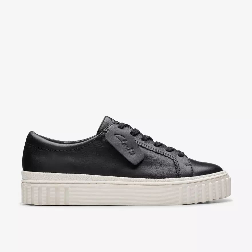 Women’s Mayhill Walk Black Leather Sneakers Women’s Mayhill Walk Black Leather Sneakers
