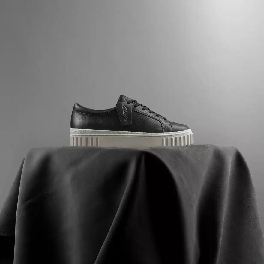 Women’s Mayhill Walk Black Leather Sneakers Women’s Mayhill Walk Black Leather Sneakers