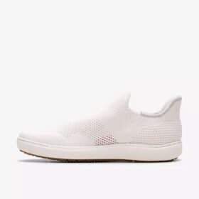 Women’s Nalle Step White Knit Slip-Ons